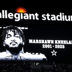 Cowboys homenajean a Marshawn Kneeland en el juego ante Raiders