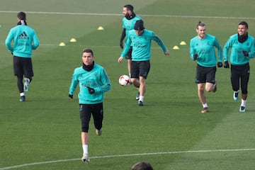 El entrenamiento del Madrid antes de volver a la Copa