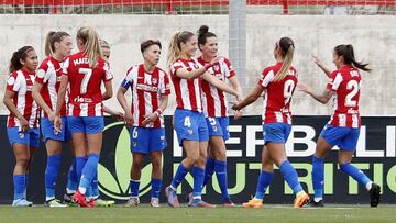 Las jugadores del Atlético.