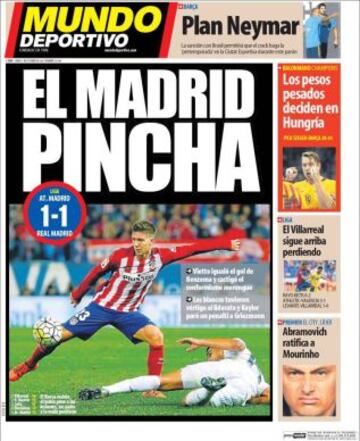 Portadas de la prensa deportiva