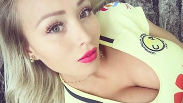 La modelo chilena le respondi&oacute; al club mexicano, despu&eacute;s de que su director deportivo expresara que sus jugadores no pueden realizar dicho recurso durante los juegos.