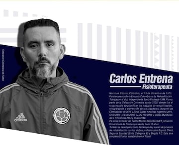 Carlos Entrena, fisioterapeuta de la Selección Colombia