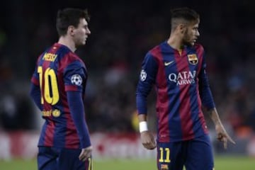 Messi y Neymar 