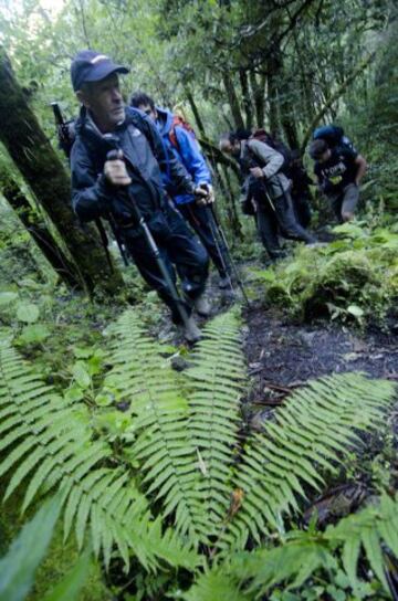 Carlos Soria durante la Expedición al Dhaulagiri en 2011.