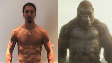 Ibrahimovic se compar&oacute; con King Kong en Instagram.