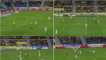 Gareth Bale: 25 seconds of grooming against Las Palmas.