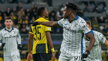 Duván Zapata y Luis Fernando Muriel anotaron en el vibrante empate 3-3 ante Young Boys por la quinta fecha del grupo F de la Champions League