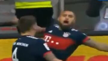 Así fue el gol con que Vidal le dio otra victoria al Bayern Munich