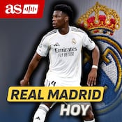 Tchouameni aparece en zona mixta tras ser el MVP del partido contra el Benfica