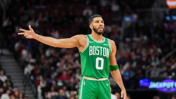 Jayson Tatum, alero de Boston Celtics, durante un amistoso de pretemporada ante Toronto Raptors.