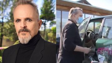 Miguel Bosé hace la compra con mascarilla pese a criticar su uso