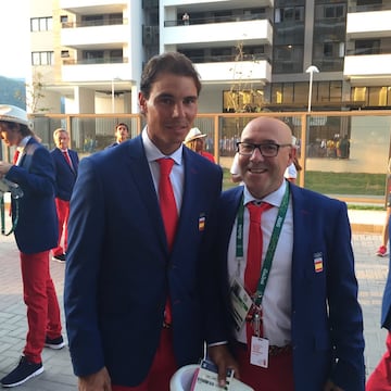 Torrontegui, con Rafa Nadal en Ro 2016 (@torrontegui64)