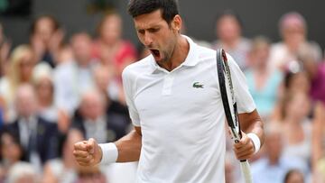 Djokovic frena a Nadal y jugará su quinta final en Wimbledon