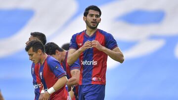 Vladimir Moragrega celebrates his goal 1-0 of Atlante during the game Atlante vs Tepatitlan FC, corresponding to the eighth round match of the Torneo 2021 Guard1anes of the Liga de Expansion MX, at Ciudad de los Deportes Stadium, on March 07, 2021.
<br><br>
Vladimir Moragrega celebra su gol 1-0 de Atlante durante el partido Atlante vs Tepatitlan FC, correspondiente a la jornada 08 del Torneo Guard1anes 2021 de la Liga de Expansion MX, en el Estadio Ciudad de los Deportes, el 07 de Marzo de 2021.