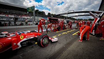 Sebastian Vettel durante el GP Alemania 2016.