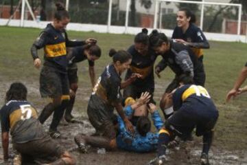 Boca Juniors-Excursionistas. Celebración del título de liga.Boca Juniors-Excursionistas. Celebración del título liguero.