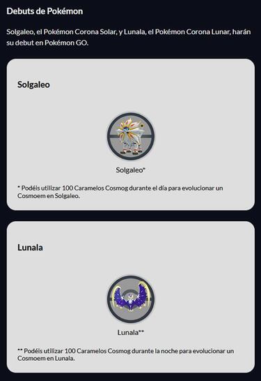 Solgaleo, Lunala, Ultraentes y Eclipse Astral en Pokémon GO: toda la información de eventos e Incursiones