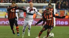 Bayern no pudo ratificar su candidatura ante Shakthar