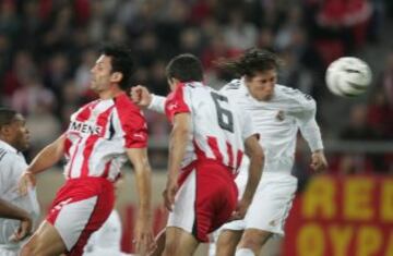 En Atenas se estrenaría como goleador del Real Madrid. Rematando de cabeza una jugada a balón parado.