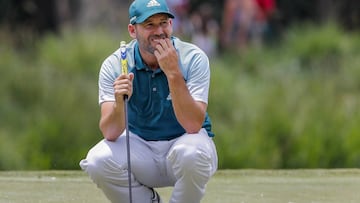 ELX18. Ponte Vedra Beach (United States), 13/05/2017.- Sergio Garcia of Spain on the seventh green during the third round of THE PLAYERS Championship at TPC Sawgrass Stadium Course in Ponte Vedra Beach, Florida, 13 May 2017. The tournament runs 11 May through 14 May. (España, Estados Unidos) EFE/EPA/ERIK S. LESSER