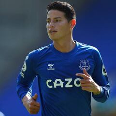 Hinchas del Everton componen una canción a James