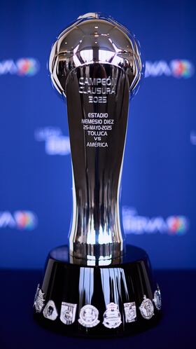 Trophy of Champion during the America team media day prior the great final against Toluca team of the Liga BBVA MX, Torneo Clausura 2025 at Hotel Royal Pedregal on May 21, 2025 in Mexico City, Mexico.