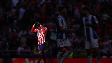 João Félix, en el Atlético-Espanyol, el sexto partido de esta temporada que el Atlético no gana en su campo, de nueve.