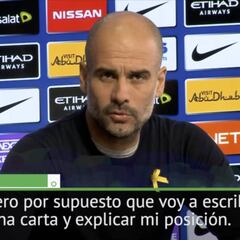 Guardiola: "Voy a escribir una carta a la FA por el lazo amarillo"