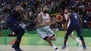 Sergio Llull, en Río con la Selección española.