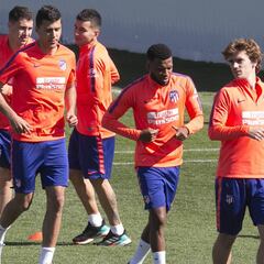 Suave sesión del Atleti con la vista ya puesta en la Juve