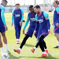 Dembélé y Neto se entrenan con el grupo y apuntan a Villarreal