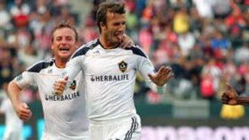 Beckham marcó el gol de la victoria y mantuvo líder al Galaxy