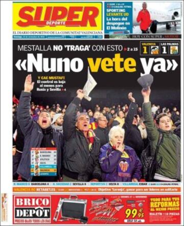 Portadas de la prensa mundial