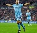 Goleada del City en Sunderland con doblete del Kun Agüero