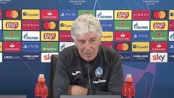 Gasperini: "Menos mal que Zidane no jugará mañana"