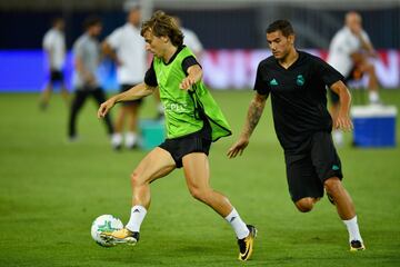 Luka Modric y Theo Hernández.