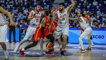 Ricky Rubio, ante Ir&aacute;n.