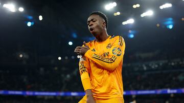 Vinicius Jr played a key role in Madrid’s playoff victory over City after being spurred on by the home fans’ pregame provocation.