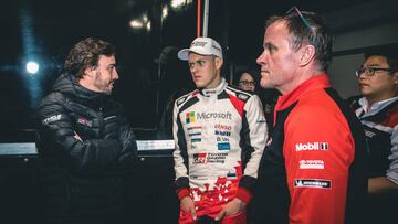 Alonso hace un guiño a los rallys