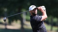 WILMINGTON, DELAWARE - AUGUST 18: Jon Rahm of Spain plays his shot from the third tee during the first round of the BMW Championship at Wilmington Country Club on August 18, 2022 in Wilmington, Delaware.   Rob Carr/Getty Images/AFP
== FOR NEWSPAPERS, INTERNET, TELCOS & TELEVISION USE ONLY ==