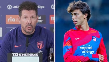 Simeone, directo con Joao Félix y habla de su situación en Portugal