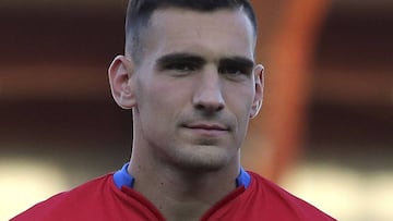 Dani Calvo, jugador del Numancia. 