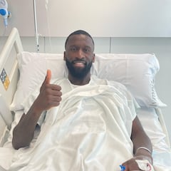 Rüdiger, operado de la rodilla