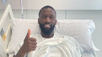 Rüdiger, operado de la rodilla