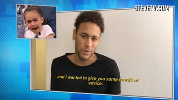 Imposible no emocionarse: el inspirador consejo de Neymar a una niña futbolista