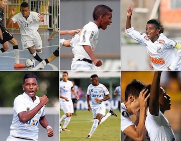 Se unió al Santos en 2011, con 10 años de edad.