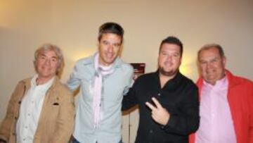 Ángel Nieto, Nico Abad, Mela Chércoles y Valentín Requena, ayer en Madrid.