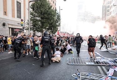 Las protestas pro-Palestina en las calles de Madrid.