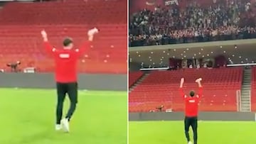 Por cosas como esta es un jugador especial: la fiesta de Lewandowski con los hinchas