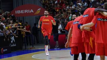 Marc Gasol, antes del partido contra el Congo en M&aacute;laga.